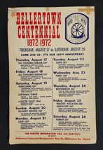 1976 Antique Hellertown Pa Bicentennial Cardboard Poster Detail History Heritage - $48.02