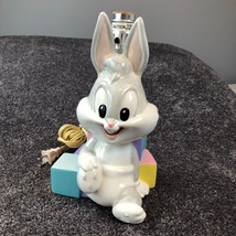 1998 Baby Looney Tunes Lamp Bugs Bunny Ceramic Nursery Light Vintage TESTED - $69.25