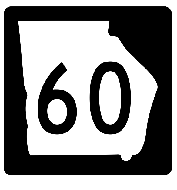 Primary image for Georgia State Route 60 Sticker R3606 Highway Sign