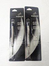 Parker Ball Pen Refill Black ink Fine point set 2 2001 Sanford #30315 ba... - $25.00