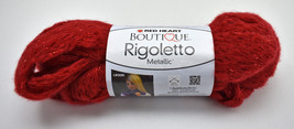 Red Heart Boutique RIgoletto Metallic Yarn - 1 Skein Ruby #1905 - £4.51 GBP