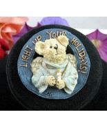 BOYDS BEARS Brooch LIGHT UP YOUR HOLIDAYS Vintage Pin Angel Teddybear Teddy - £14.78 GBP