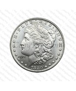 1880 CC Morgan Silver Dollar Commemorative COPY coin - €12,95 EUR