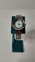 Studio Time Silver Tone Bracket Watch Jewels Move in the Face - £6.32 GBP