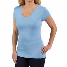 Kirkland Signature Women&#39;s V-Neck Short Sleeve Peruvian Pima Cotton T-Shirt - £13.28 GBP