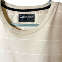 Calvin Klein Pullover Shirt Mens XL Beige 100% Cotton Golf/Polo Casual Wear - £8.20 GBP
