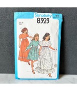 Vintage 1970s Simplicity Girls&#39; Dress 2 Lengths Sewing Pattern #8323 Siz... - $13.25 CAD