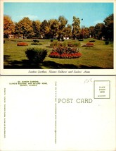 Illinois Quincy Illinois Soldiers &amp; Sailors Home Sunken Gardens Vintage Postcard - £7.02 GBP