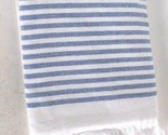 1 Count Croscill Coastal Stripe Bath Towel 100% Cotton Machine Washable - $25.99
