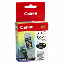 Canon BCI-21 Color Ink Tank, BCI-21COLOR Three Color Ink Cartridge NIB - $14.96