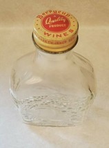 Vintage Berrycup Wines 2/5 Pint Glass Wine Bottle Yonkers, New York  - $16.63