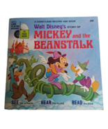 Record 7&quot; With Book Walt Disney Mickey and the Beanstalk 1970 Vinyl #348... - $13.42 CAD