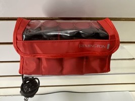Remington - H-1015 Hot Rollers Curlers Travel Set 10 Red Black Compact - $9.22