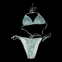 New! Shiny Shimmering 2-piece Bikini Swimsuit Set - $20.00