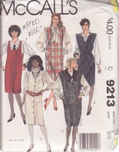 Mc Call's Vintage 1984 Pattern 9213 Size 8 Misses' Jumper & Tie Belt Uncut - £2.34 GBP