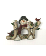 Snowman JOY With Cardinals Christmas Ceramic Sign - €6,01 EUR
