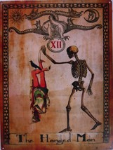 The Hanged Man Tarot Card Xll Metal Sign - £15.94 GBP