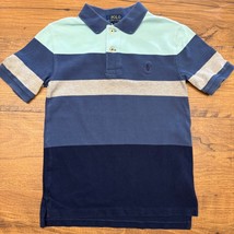 Polo Ralph Lauren Boys Small (8) Pique Mesh Polos Preppy Uniform Striped - $274.93 MXN