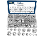 285-Piece SAE Hex Nuts &amp; Locknuts Kit: 304 Stainless Steel - $25.66