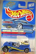 2000 Hot Wheels #118 Virtual Collection Cars SEMI-FAST White/Blue w/Chrome 5 Sp - £6.13 GBP