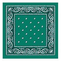 6 Teal Green Paisley Bandana Cotton Face Mask Cover Headwrap Scarf Lot B... - £19.28 GBP