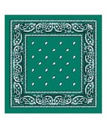 6 Teal Green Paisley Bandana Cotton Face Mask Cover Headwrap Scarf Lot B... - £20.02 GBP