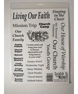 Scratch That Niche Scrapbook Stickers Living Our Faith Religion  - £3.95 GBP