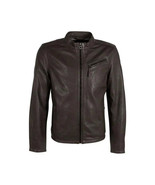 Mauritius Men&#39;s Racer Genuine Leather Jacket - black leather jacket for men - $281.88 CAD