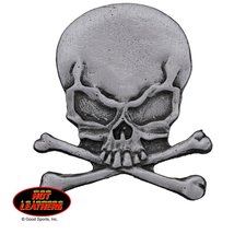 Hot Leathers Skull and CrossBones Pewter Pin - £9.51 GBP