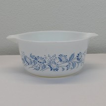 Pyrex Colonial Mist White Blue Floral Casserole Dish Vintage 474 B 1.5L ... - $14.52