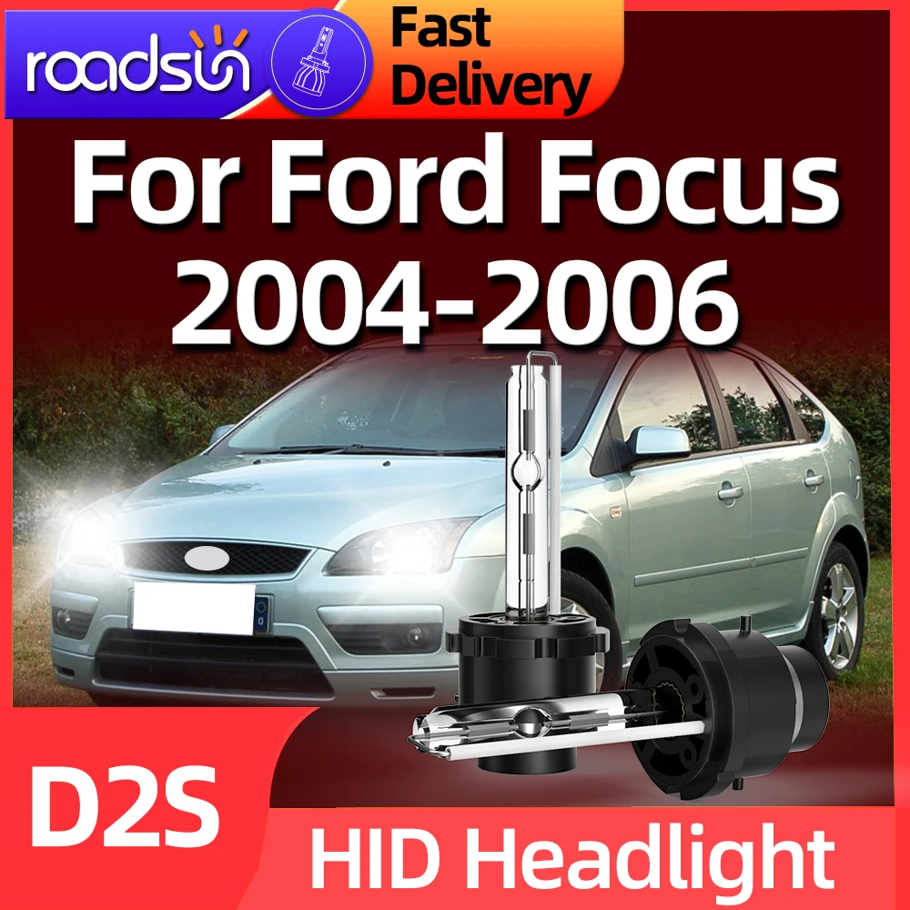 Roadsun 35W Original HID D2S 6000K Headlight Bulb Car Light Xenon Super Vision - £30.83 GBP