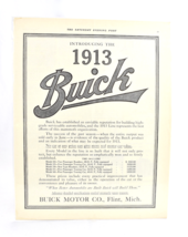 1913 Buick - Saturday Evening Post - Magazine Automobile Print Ad - £23.70 GBP