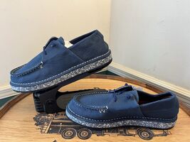 Twisted X Men's Navy Linen Circular Project Boat Shoe - MRC0004 - Size 9... - $48.51