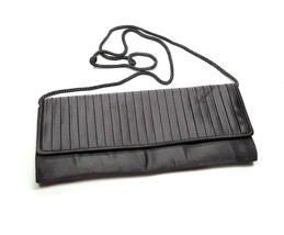Vintage La Regale Gray Pleated Envelope Evening Clutch Shoulder Handbag ... - $297.57 MXN