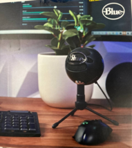 Blue Snowball Ice USB Gaming Condenser Microphone - Black NEW opened inspected - £20.67 GBP