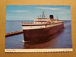 Vtg Postcard Ludington Ferry, Lake Michigan, Chesapeake And Ohio Railway... - £3.92 GBP