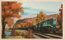 Pittsburg And Lake Erie Railroad Near Beaver Falls Pennsylvania Postcard - $4.79