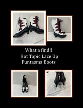 Rare Hot Topic Lace Up Funtasma Vintage Boots. Size 6. Ships free - £37.80 GBP