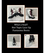 Rare Hot Topic Lace Up Funtasma Vintage Boots. Size 6. Ships free - £38.36 GBP