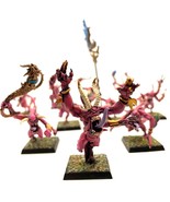 WFB Chaos Daemons Pink Horrors of Tzeentch 10x Hand Painted Miniature Pl... - £129.74 GBP