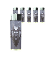 Butane Refillable Electronic Lighter Set of 5 Dracula Design-005 - £12.36 GBP