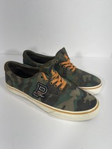 Polo Ralph Lauren Thorton III Camo Canvas Lace up Sneakers Men Size 8.5 D - £38.36 GBP