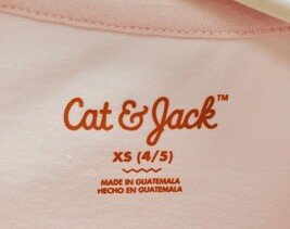 Cat & Jack Girl's XS (4/5) Pink Long Sleeve Shirt image 4