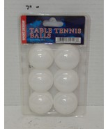 Sports Design Table Tennis Ping Pong Pack of 6 balls NIP - $184.39 MXN