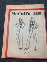 Vintage McCalls 3259 Sewing Pattern 1970s  Pants Vest Size 10 uncut - $13.28