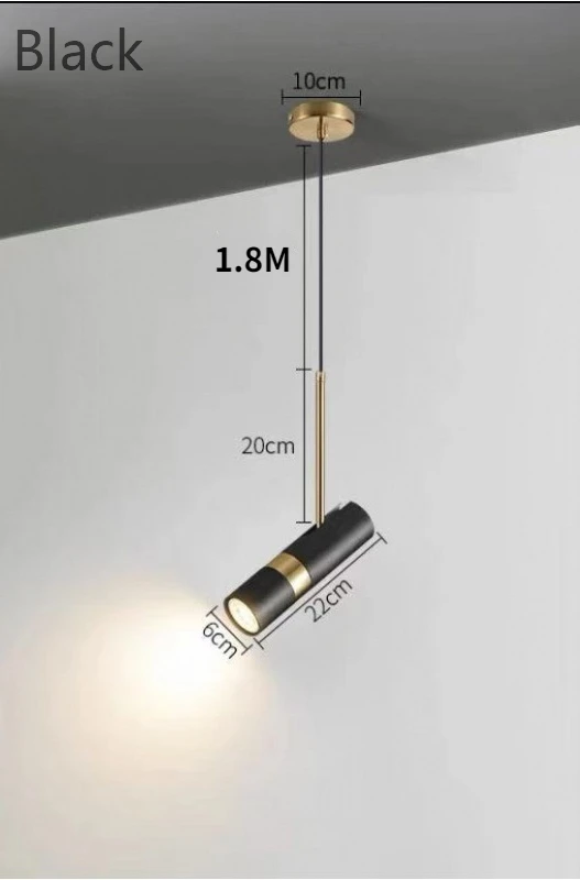 Led  Pendant Light Black White Creative Rotate360 Pendant Lamps for Dining Room  - £206.98 GBP