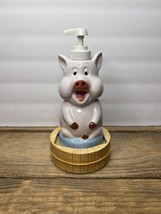 Vintage Allure 1999 Talking Ceramic Pig Soap Lotion Pump Dispenser - £13.56 GBP