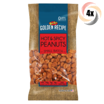 4x Bags Gurley's Golden Recipe Hot & Spicy Flavor Peanuts | Small Batch | 6oz - £17.39 GBP