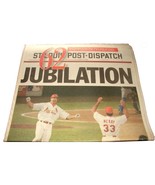 1998 Sept 9 St Louis Post Dispatch Newspaper McGwire Hits Homerun 62 R M... - $14.99
