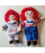 Vintage 2002 Applause 12&quot; RAGGEDY ANN &amp; ANDY Dolls - $371.00 MXN